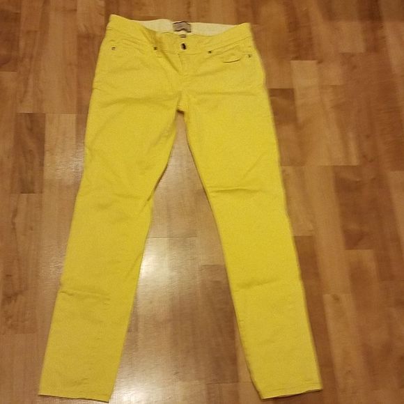 PAIGE DENIUM JEANS PEG SKINNY YELLOW 27 - Picture 10 of 10